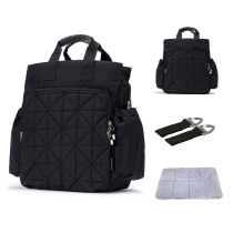 Little Story Styler Diaper Backpack - Black