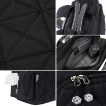 Little Story Styler Diaper Backpack - Black
