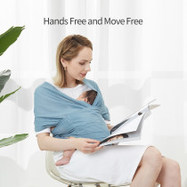 Sunveno Adjustable Baby Wrap Carrier Sling - Blue