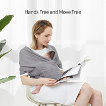 Sunveno Adjustable Baby Wrap Carrier Sling - Grey
