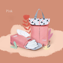 Sunveno Diaper Tissue Organizer Bag - Pink