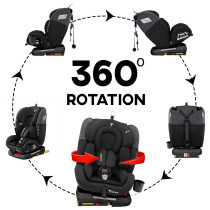 Teknum Evolve 360Â° Car Seat 0-12yrs Black with Isofix