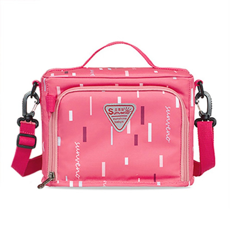 Sunveno Multipurpose Lunch Bottle Bag - Pink