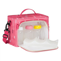 Sunveno Multipurpose Lunch Bottle Bag - Pink