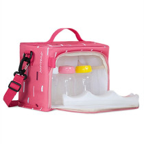 Sunveno Multipurpose Lunch Bottle Bag - Pink