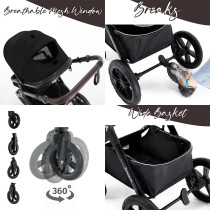 Teknum Compacto Travel System - Black