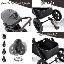 Teknum Compacto Travel System - Grey
