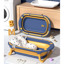 Eazy Kids Folding Bath Tub-Blue