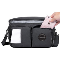 Little Story Stroller Organizer Travel Bag-Black