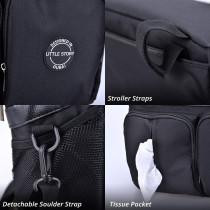 Little Story Stroller Organizer Travel Bag-Black
