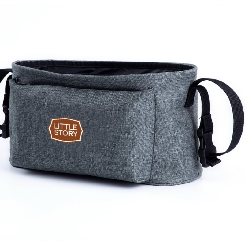 Little Story Bronx Stroller Organizer-Grey