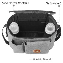 Little Story Stroller Organizer Travel Bag- Ivory