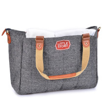 Little Story Bronx Diaper Bag - Grey