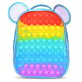 Eazy Kids Rat Pop-it Ears Bag-Blue