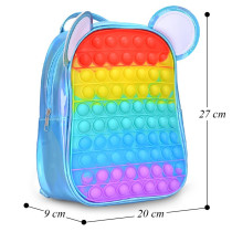 Eazy Kids Rat Pop-it Ears Bag-Blue