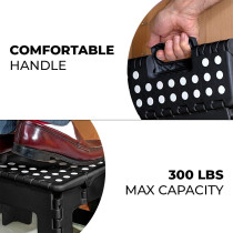 Eazy Kids Foldable Step Stool-Black