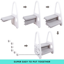 Eazy Kids 2 Step Stool-Grey