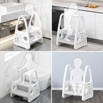Eazy Kids 2 Step Stool-Grey