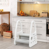 Eazy Kids 2 Step Stool-Grey