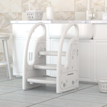 Eazy Kids 3 Step Stool-Grey