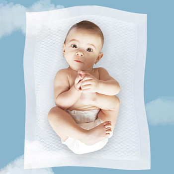 Little Story -Disposable Diaper Changing Mats - Pack of 50pcs - White