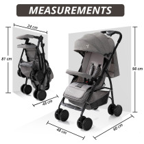 Teknum Trip Stroller Diaper Bag Combo - Grey