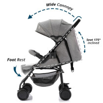 Teknum Trip Stroller Diaper Bag Combo - Grey
