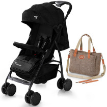 Teknum Trip Stroller Diaper Bag Combo - Black