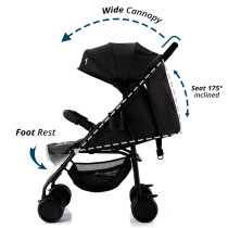 Teknum Trip Stroller Diaper Bag Combo - Black