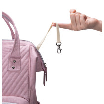 Sunveno Diaper Bag - Nova Pink + Stroller Hooks