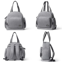 Sunveno Signature Maternity Diaper bag - Grey + Stroller Hooks