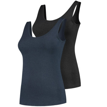 Nooboo - Maternity Cooling Top - Set of 2 - Black and Navy - S