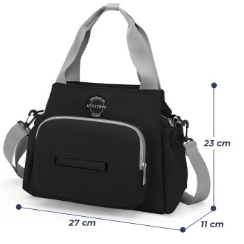 Little Story Style Diaper Bag - Black