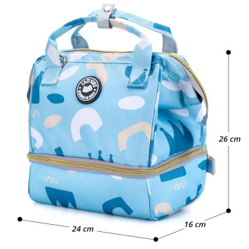 Eazy Kids Bento Vibes Lunch Bag - Blue