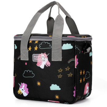 Eazy Kids Unicorn Lunch Bag - Black