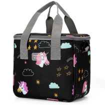 Eazy Kids Unicorn Lunch Bag - Black