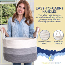 Little Story Multipurpose/Laundry Caddy Basket XXL - Grey