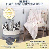 Little Story Multipurpose/Laundry Caddy Basket XXL - Grey