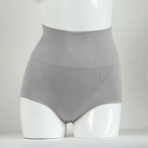 Sunveno High Waist Maternity Belly Support Cotton Panties-Grey