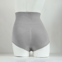 Sunveno High Waist Maternity Belly Support Cotton Panties-Grey