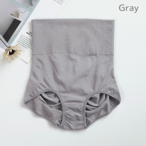 Sunveno High Waist Maternity Belly Support Cotton Panties-Grey