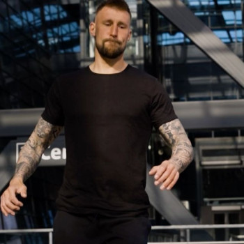 Nooboo Luxe Bamboo Dad T-Shirt Black - L