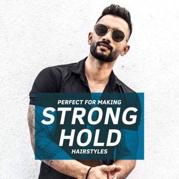 Ustraa Strong Hold Hair Wax - Wet Look - 3.5 Oz- Non-greasy wax, Easy-to-Wash, High Hold And shiny wet Italian look without harmful chemicals or fixatives, No Petrolatum