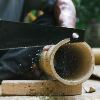 Nooboo Luxe Bamboo Dad T-Shirt Blue - XL