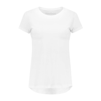 Nooboo Luxe Bamboo Mom T-Shirt White - L