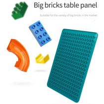 Little Story Foldable Portable Block Table w/t 50 Blocks & Stool