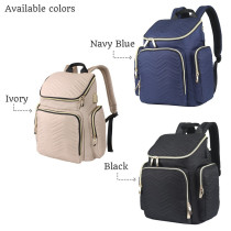Little Story Georgia Diaper Bag wt Changing Pad &Stroller Hooks - Navy Blue