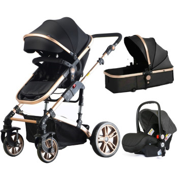 Teknum 4 in 1 Travel System w/t Car Seat - Black