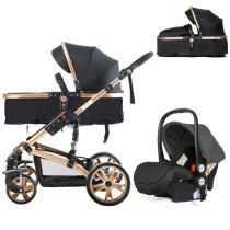 Teknum 4 in 1 Travel System w/t Car Seat - Black