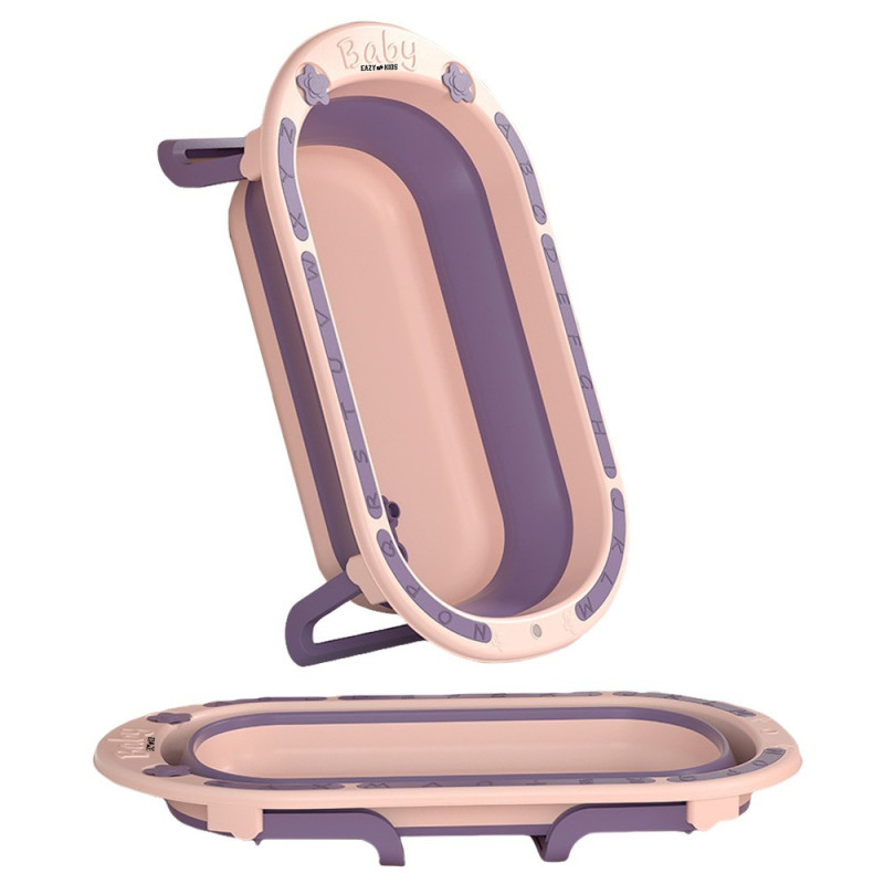 Eazy Kids Folding Bath Tub-Purple